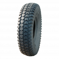 air tire + wheel 3.00-4 / 260x85 C-248 + 2.10x4 roller bearing Ø20 NL75mm plastic red traffic red RAL 3020