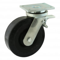 swivel castor with brake 250mm serie 18 ᠆ 22 Plate mounting ball bearing