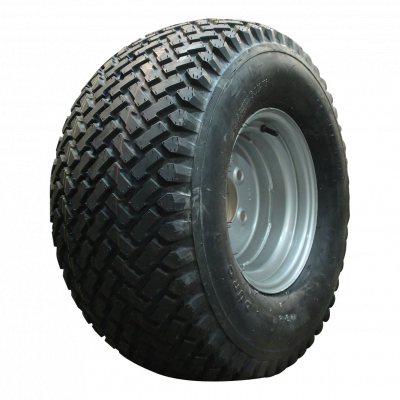 pneu + roue 26x12.00-12inch HF-213 10.50Ix12H2 métal gris aluminium blanc RAL 9006