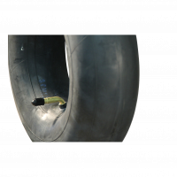 air tire + wheel 11x4.00-4 V-3502 + 2.10x4 plain bore Ø20 NL75mm plastic black jet black RAL 9005