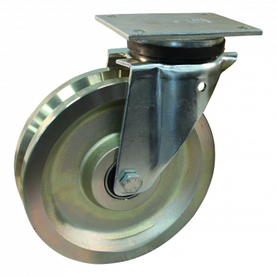 swivel castor 200mm series 744 ᠆ 14 Plate mounting ball bearing