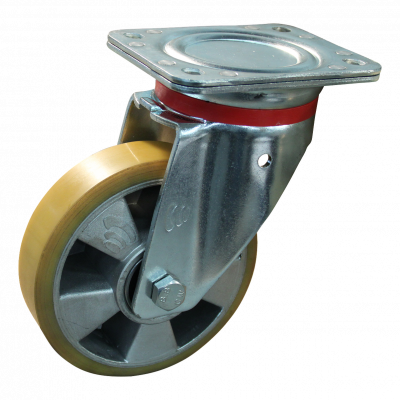 roulette pivotante 125mm série 29 ᠆ 17 Fixation platine roulement à billes