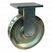 fixed castor 200mm series 744 ᠆ 14 Plate mounting ball bearing