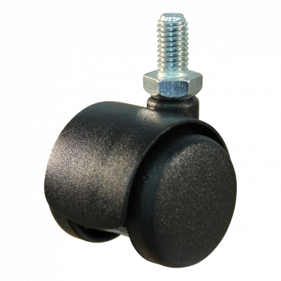 swivel castor 33mm series 65 - 68 Threaded pin M8 plain bore