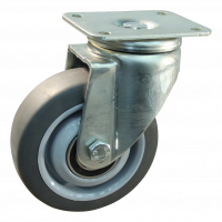 roulette pivotante 125mm serie 19 ᠆ 19 Fixation platine roulement à billes