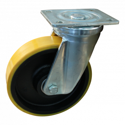 swivel castor 180mm series 28 ᠆ 18 Plate mounting ball bearing