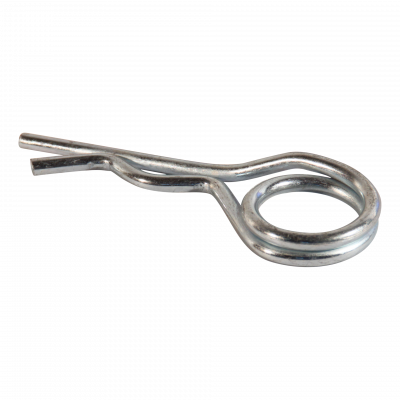 grip-clips, double Ø3mmmm spring steel, white galvanized