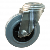 swivel castor 125mm series 11 ᠆ 31 Bolt hole SS roller bearing