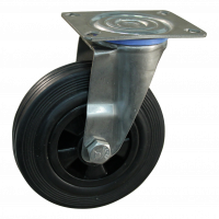 swivel castor 160mm series 01 ᠆ 30 Plate mounting SS roller bearing