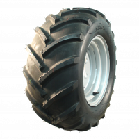 air tire + wheel 23x10.50-12inch HF-255 7.00x12 steel grey white aluminum RAL 9006