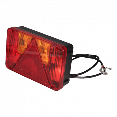 rear lamp Radex serie 5800 with cable and incl. bulbs 1500mm right voorzien van vlakstekers