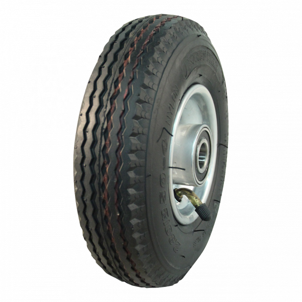 pneu + roue 2.80/2.50-4inch V-6601 2.10x4H2 NL75mm métal gris