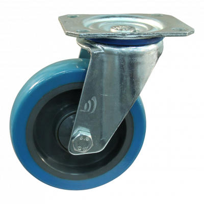 swivel castor 100mm serie 21 ᠆ 10 Plate mounting ball bearing