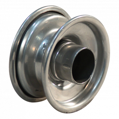 wheel 1.50x3 roller bearing roller bearing Ø20 NL60mm steel grey white aluminum RAL 9006