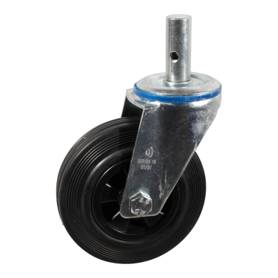 roulette pivotante 125mm série 01 ᠆ 15 Trou de boulon Pin palier lisse