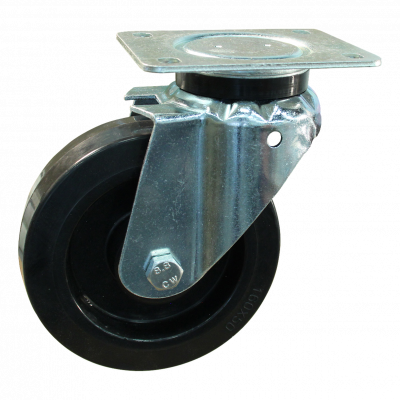 swivel castor 125mm series 07 ᠆ 14 Plate mounting roller bearing