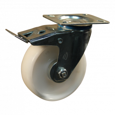 roulette pivotante avec frein 125mm série 34-13 Fixation platine roulement à rouleaux