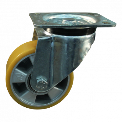 roulette pivotante 125mm série 29 ᠆ 91 Fixation platine roulement à billes