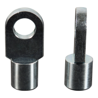 screw eye milled M8 AS30S Ø10,1mm 5mm zinc plated