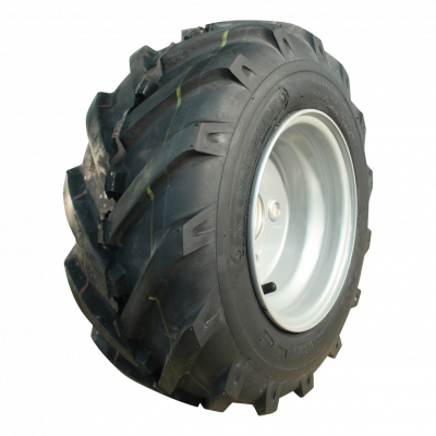 air tire + wheel 16x6.50-8 V-8501 5.50x8H2 steel grey white aluminum RAL 9006