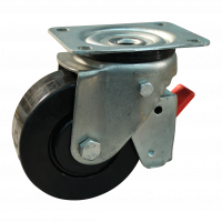 roulette pivotante avec frein 125mm série 05 ᠆ 11 Fixation platine roulement à billes