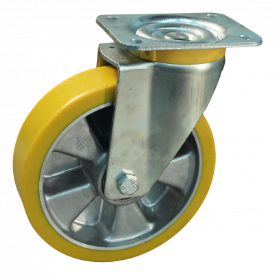 roulette pivotante 200mm série 29 ᠆ 16 Fixation platine roulement à billes