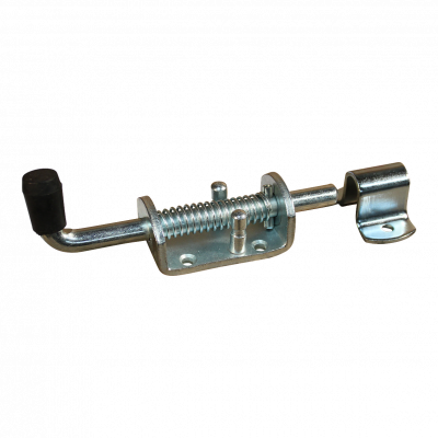 pull latch with plate attachment bolt on version stem Ø12mm zinc plated