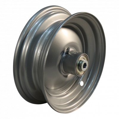 roue WESTFALIA 2.50x8 roulement à billes 12,3 NL124mm métal gris aluminium blanc RAL 9006