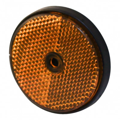 reflector Ø oranje opschroefbaar Ø61 mm