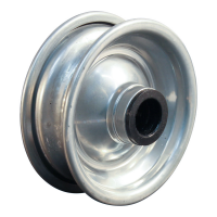 wheel 1.25x3.8 (200x50) roller bearing roller bearing Ø20 NL60mm steel grey white aluminum RAL 9006