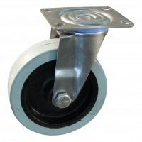 swivel castor 125mm series 14 ᠆ 30 Plate mounting Stainless steel ball bearing