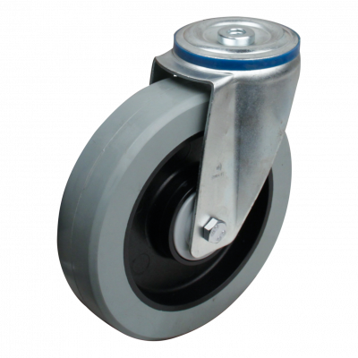 swivel castor 200mm series 14 ᠆ 15 Bolt hole ball bearing
