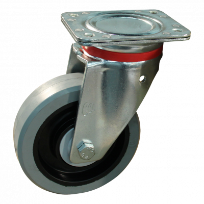 swivel castor 200mm series 14 ᠆ 17 Plate mounting ball bearing