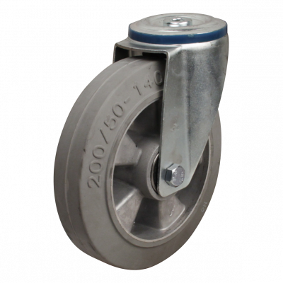 swivel castor 200mm series 12 ᠆ 15 Bolt hole ball bearing