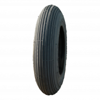 air tire + wheel set 7x1 3/4 (175x45) C-179 1.25x3.8 (200x50) roller bearing NL60mm steel grey white aluminum RAL 9006