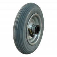 air tire + wheel set 7x1 3/4 (175x45) C-179 1.25x3.8 (200x50) roller bearing NL60mm steel grey white aluminum RAL 9006