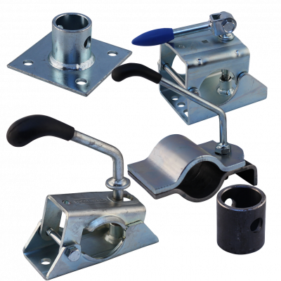 Clamps for support wheels