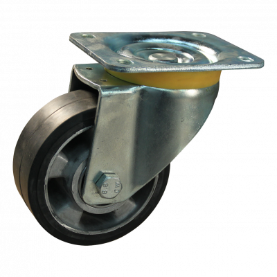swivel castor 125mm series 10 ᠆ 16 Plate mounting ball bearing
