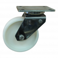 roulette pivotante avec frein 200mm serie 34 ᠆ 32 Fixation platine roulement à aiguilles éxécution inox