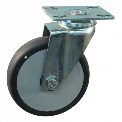 swivel castor 100mm serie 93 ᠆ 51 Plate mounting Plate mounting ball bearing