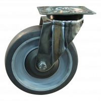 roulette pivotante 200mm serie 19 ᠆ 31 Fixation platine Roulement à billes en inox