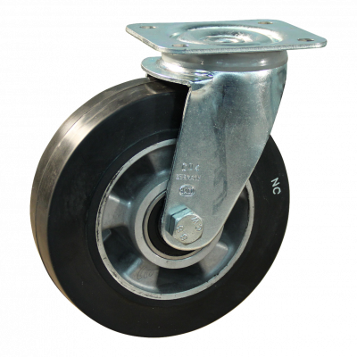 roulette pivotante 160mm série 10 - 11 Fixation platine roulement à billes