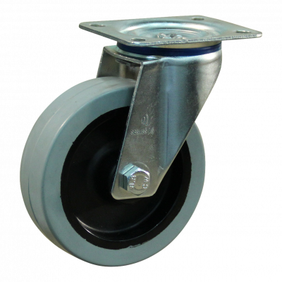 swivel castor 100mm series 14 ᠆ 15 Plate mounting roller bearing