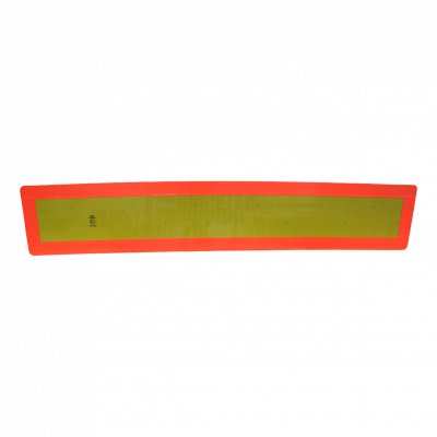 traffic sign trailer >3500kg 1132mm x 197mm yellow with red edge