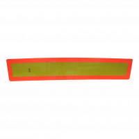 traffic sign trailer >3500kg 1132mm x 197mm yellow with red edge