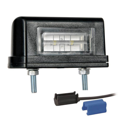 Kennzeichenleuchte LED 12/24vV DC Kabel 200mm, 0,75mm² weiß
