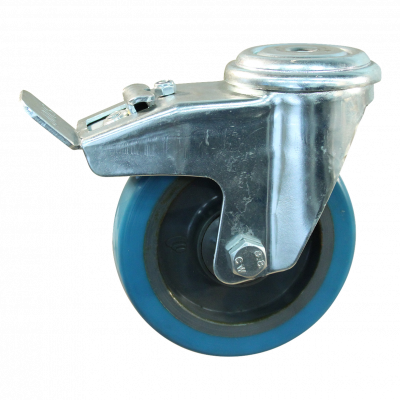roulette pivotante avec frein 100mm serie 21 ᠆ 91 Trou de boulon roulement à rouleaux