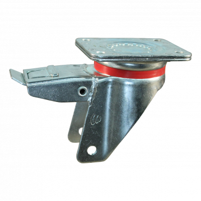swivel support with brake 160mm 17 Plate mounting