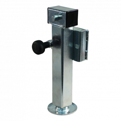tipping support leg SF60-D42-with hexagon SW19 and adapter ⧄60mm 1300kg zinc plated 240mm 415mm
