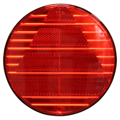 Reflector rood opschroefbaar Ø145mm